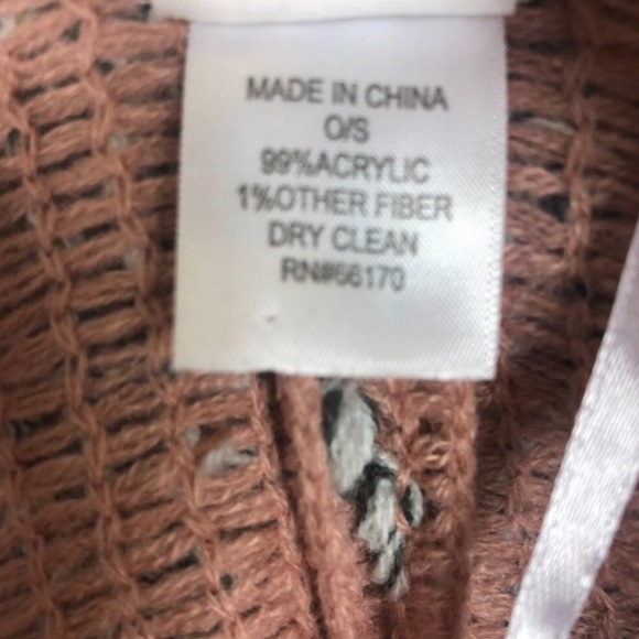 Anthropologie Akemi + Kin Alva Chevron Metallic Kimono Cardigan - Picture 6 of 9